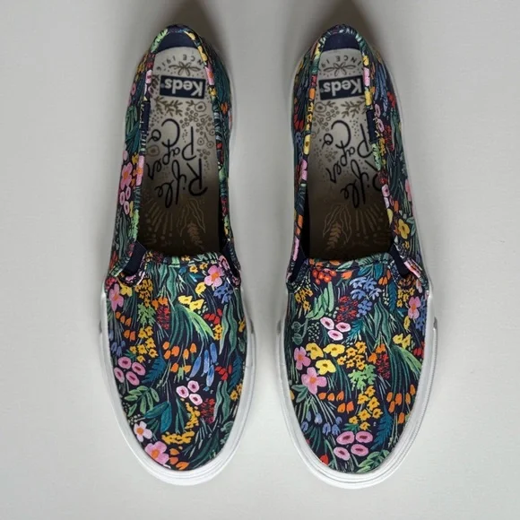 Keds x Rifle Paper Co. Womens Double Decker Garden Party Canvas Slip-On Sneakers - Picture 5 of 16
